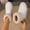 White, variant on Women Fleece Cuff Winter Ankle Snow Boots, Suede Warm Lined Short Platform Booties, Non‑slip Lug Sole Cold‑weather Shoes