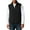Black, variant on Men's Casual Zip-Up Warm Down-Cotton Vest, Army Green, Size L