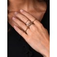 thumbnail image 3 of Sohi Set Of 4 Gold-plated Finger Rings, 3 of 3