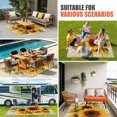 thumbnail image 4 of Sunflower Outdoor Rug for Patio/Deck/Porch, Non-Slip Large Area Rug 6 x 9 Ft, Oil Painting Summer Botanical Indoor Outdoor Rugs Washable Area Rugs, Reversible Camping Rug Carpet Runner, 4 of 8