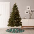 thumbnail image 6 of Lukts Santa Hat Joy Green Festive Print Color Life Christmas Tree Skirt, Winter Holiday Tree Mat Decoration ,Can be Used as A Shawl-36", 6 of 6