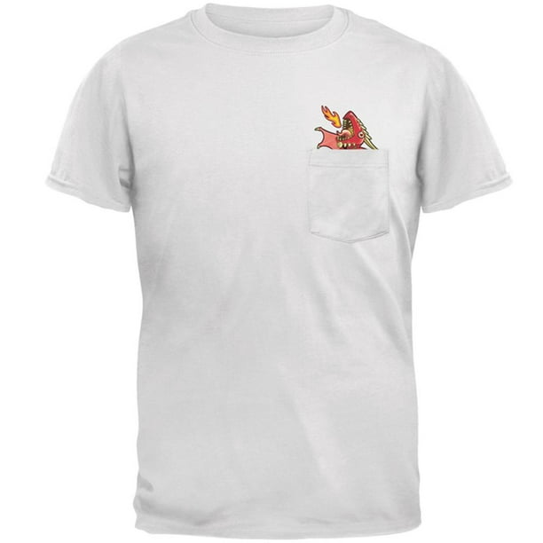 Old Glory Red Dragon Rawr Pocket Pet Mens Pocket T Shirt White X Lg Walmart Com Walmart Com