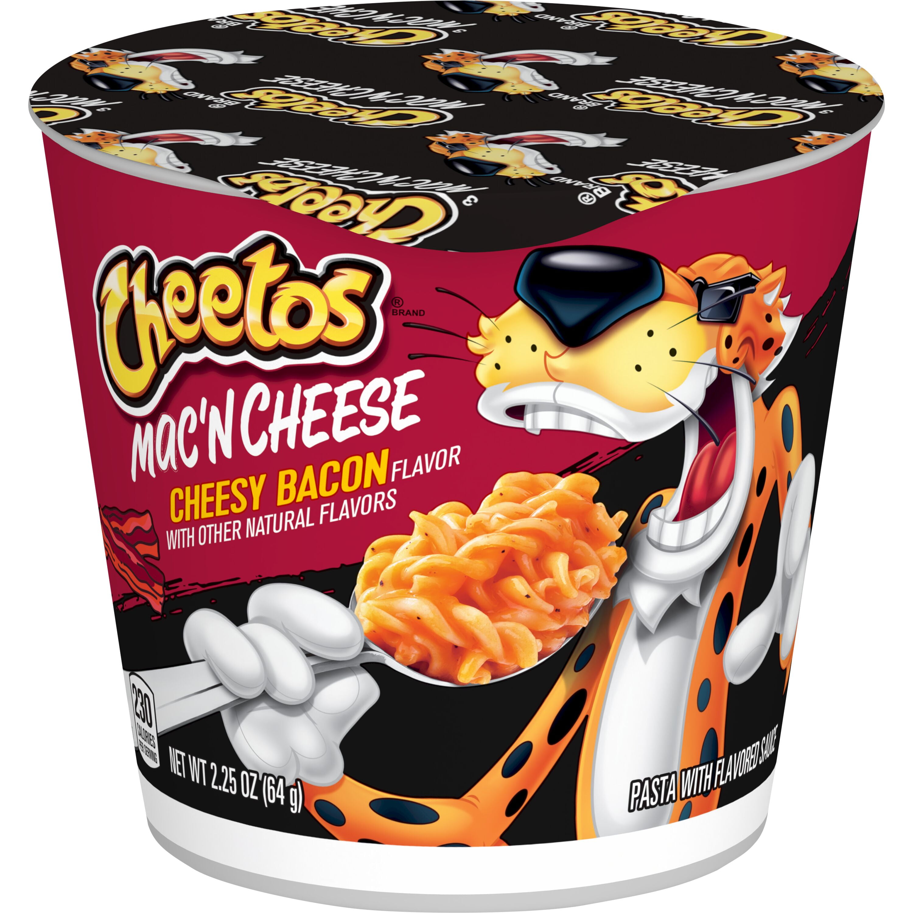 Cheetos Mac' n Cheese Cheesy Bacon Flavor, 2.25 oz, 4 Count Cups