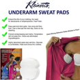 thumbnail image 2 of 24pcs Underarm Sweat Pads Disposable Premium Absorbent Armpit Underarm Shields, 2 of 5