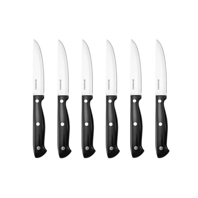  Farberware 15-Piece Stainless Steel Knife Set: Home & Kitchen