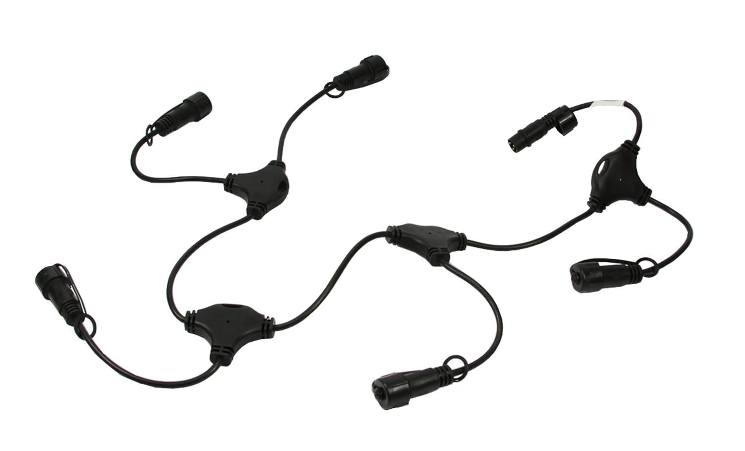 Connect 24V LED Christmas Light 4TConnector Extension Cable Black Wire