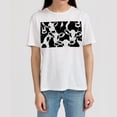 thumbnail image 4 of T Shirts for Women,Mens T Shirt,Cow Black and White Print,M, 4 of 5