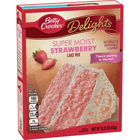 Betty Crocker Super Moist Strawberry Cake Mix, 15.25 oz