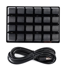 Black 24-key Keypad Mechanical Keyboards Custom Shortcut Programmables Keys D2A5