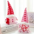 thumbnail image 6 of 2 Pack Lighted Valentines Gnomes Plush Doll, Handmade Mini Scandinavian Swedish Tomte, Light Up Elf Toy Holiday, Battery Operated Valentine's Day Gift Tabletop Ornament, 6 of 9