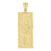 10kt Yellow Gold Mens One Million Dollar Fashion Charm Pendant