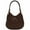 Coffee, variant on Lightweight 3 Compartment Faux Leather Medium Hobo Bag (Dusty Pink)