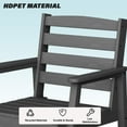 thumbnail image 4 of 7-Piece Outdoor Dining Set for 6, All-Weather HDPE Dining Table and Chairs, Patio Furniture Set with 2" Umbrella Hole for Garden, Backyard, Black, 4 of 6