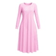 thumbnail image 7 of Omexry Cute Summer Dresses Women's Fashion And Leisure Splicing Long Sleeve Round Neck Loose And Comfortable Dress, 7 of 7