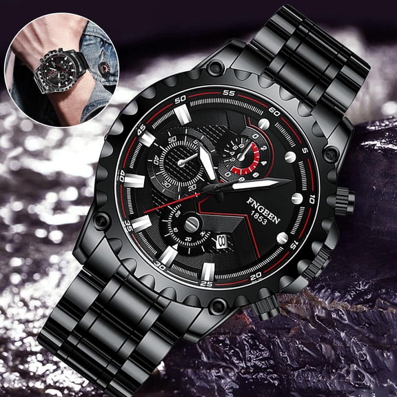 Men's Luxury Waterproof Classic Luminous Quartz Stainless Steel Watch Wristwatch