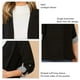 thumbnail image 5 of Puños a rayas para mujer chaqueta informal transpirable con un solo botón solapa clásica lavable a máquina para la oficina para ir de compras ANGGREK Otros, 5 of 5
