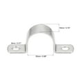 thumbnail image 2 of Uxcell 25mm(1") 304 Stainless Steel 2 Holes Rigid Pipe Strap Tension Tube Clamp 8 Pack, 2 of 5