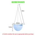 thumbnail image 2 of Hanging basket flowerpot Hanging wall flowerpot with hanging chain, 2 of 6