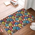 thumbnail image 2 of Vsdgher American Football print Flannel Anti-Slip Floor Mat Comfort Mat Floor Carpet for Decor, Non-Slip, Home, Office, Laundry, Durable, 2 of 5