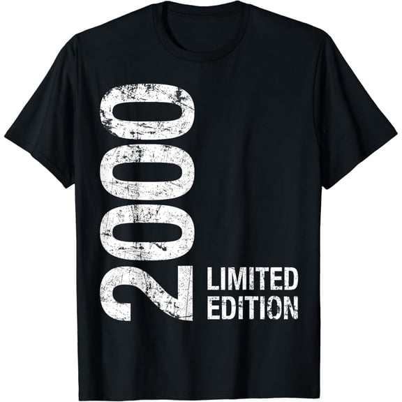 24th Birthday Gifts Men Women 24 Years Old Vintage 2000 T-Shirt mens t shirt,black,women,funny,misfits,men,journey