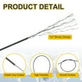 thumbnail image 3 of Uxcell 1/32" Wire Rope Vinyl Coated 33ft Steel Wire Cable with Crimping Sleeve Black, 3 of 7