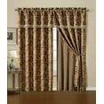 thumbnail image 3 of Chezmoi Collection Adelle 4-Piece Paisley Jacquard Embroidered Window Curtain Set, 3 of 3