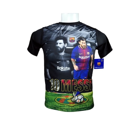 HKY FC Barcelona Messi Number 10 Official Youth Soccer Signature Poly Jersey -YL11 YM