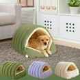 thumbnail image 6 of Wadada Winter Warm Pet Sleeping Bag for Indoor, Cozy Winter Pet Beds for Small Dog and Cat, Plush Cats Sack Self Warm Bed Cave, Burrow Dog Bed, Foldable Cat Beds (Purple), 6 of 6