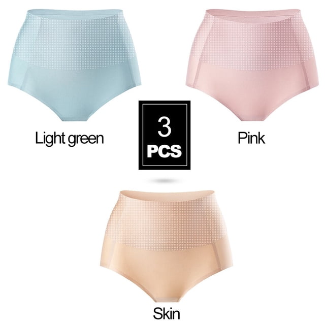 Ropa interior suave de cintura alta de oso para mujer, bragas sin costuras de seda helada, ropa moldeadora de cuerpo nueva 2022, bragas suaves transpirables elásticas para mujer Tan Jianjun unisex