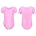 thumbnail image 1 of DPOIS Mens Oil Glossy Shirt Bodysuit Short Sleeve Leotard Seamless Dance Jumpsuit Swimwear, 1 of 4