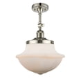 thumbnail image 1 of Innovations 201F-PN-G541-LED Large Oxford 1 Light Semi-Flush Mount part of the Franklin Restoration Collection, Polished Nickel, 1 of 1