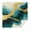 Blue and Gold, variant on Teal and Gold Marble Splatter Pattern Square Tablecloth,Waterproof Square Table Cover,Wipeable Spillproof Washable Table Cover for Home Kitchen Party Decor 42"X42"(107x107cm)