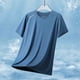 thumbnail image 2 of Ceisia Men's Breathable Ice-Silk Short Sleeve Crew Neck Sports T-Shirts, Solid Color Casual Gym Tops Gifts, 2 of 6