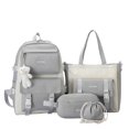 thumbnail image 1 of Fengdong-Conjunto de 5 mochilas escolares para adolescentes, bolso de lápices, bolso de hombro, mochila escolar bonita, regalo para niños Fivean unisex, 1 of 2