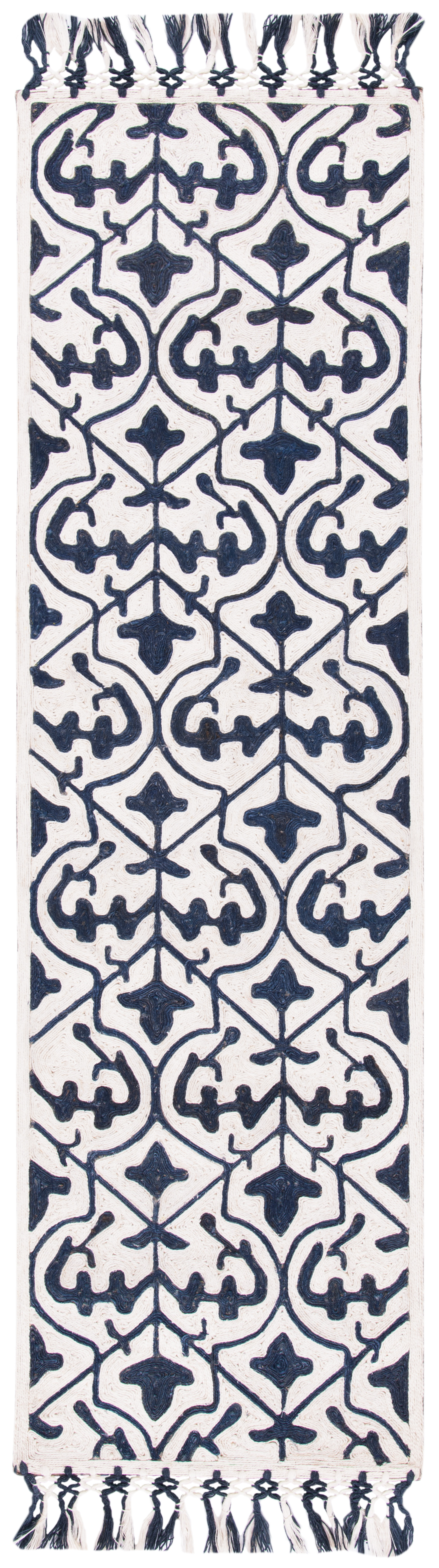 SAFAVIEH Sahara SAH407N Handmade Navy / Ivory Rug