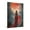 12" x 16", variant on Vintage Halloween Red clothed witch Canvas Wall Art Painting ，Gothic Print Pictures for Home Wall Decor Horror Creepy Dark Posters for Living Room Bedroom Bar Home Halloween Party Decor Framed ﻿