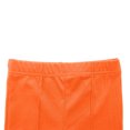 thumbnail image 5 of Liyamei Baby Kids Girls Boys Autumn Solid Cotton Short Sleeve T Shirt Long Pants Set Outfits Clothes Girls Casual Sets Size Orange 6-7 Years, 5 of 5