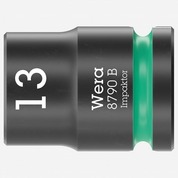 Wera 005504 8790 B 13.0 mm Impaktor Socket, 3/8" Drive, 6 Point