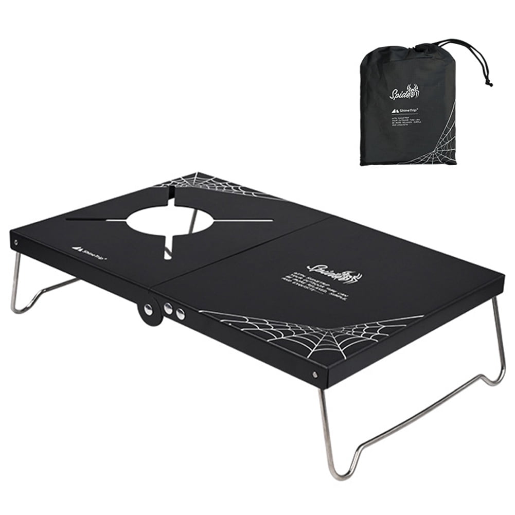 HZEWLS Mini Folding Camping Stove Table Outdoor Tent Gas Stove Stand