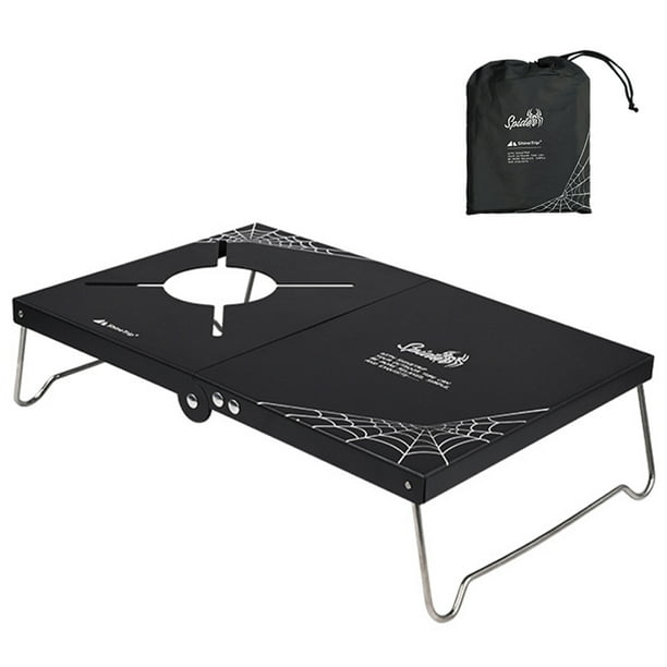 HZEWLS Mini Folding Camping Stove Table Outdoor Tent Gas Stove Stand