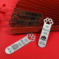thumbnail image 6 of 2Pcs Funny Pet Dog Paw Bookmarks, Stainless Steel Book Marks for Book Lovers Stationery Gifts for Dog Lovers Office Supplies Birthday Gifts for Your Family, 6 of 12