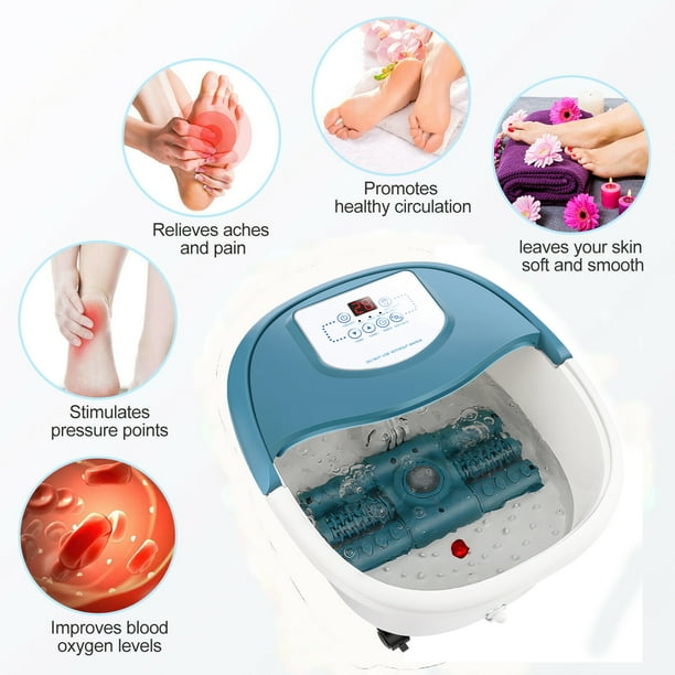 Portable Foot Spa Massager with Heat, 500W Foot Bath Soaking Tub