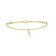thumbnail image 2 of ARAIYA FINE JEWELRY 14K Yellow Gold Round Lab Grown Diamond Three Stone Bracelets (1/5 cttw, D-F Color, VS1 Clarity) 7", 2 of 8