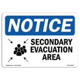 thumbnail image 1 of SignMission OS-NS-A-1218-L-18263 Panneau de Signalisation de 12 x 18 Po - Zone d'Évacuation Secondaire, 1 of 1
