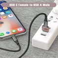 thumbnail image 3 of Enkey USB to USB C Adapter 2 Pack,Type C Female to A Male Cable Converter for Apple Watch Ultra iWatch Series 7 8,iPhone 15 14 13 12 Pro Max Mini,AirPods,iPad 9 Air 4 5,Samsung Galaxy S20 S21 S22, 3 of 5