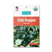 Back to the Roots Organic Poblano Chili Pepper Seeds, 1 Seed Packet