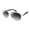 Silver & Black, variant on Men's 5016SP Metal UV400 Protective Aviator Pilot Fashion Sunglasses, 60mm