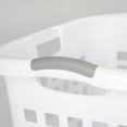 thumbnail image 6 of Sterilite Ultra™ Easy Carry Plastic Laundry Hamper w/ Sturdy Rim and Handles, White, Pack of 4, 6 of 7