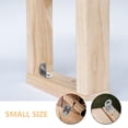 thumbnail image 3 of unbranded 12Ud Escuadras De Ángulo En Acero Inoxidable Plata Para Estantes Y Refuerzos De Madera, 3 of 8
