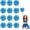 Blue+White, variant on 12 Pack Cheerleading pom poms,Cheer pom poms Sports Dance Cheer Plastic Pom Poms Cheerleading for Sports Team Spirit Cheering (Blue+Pink+White)